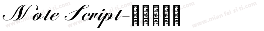 Note Script字体转换